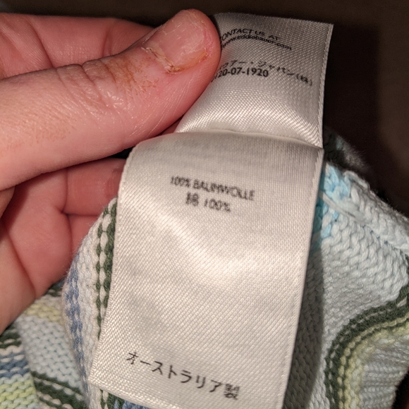 Eddie Bauer blue striped sleeveless top - Picture 4 of 11